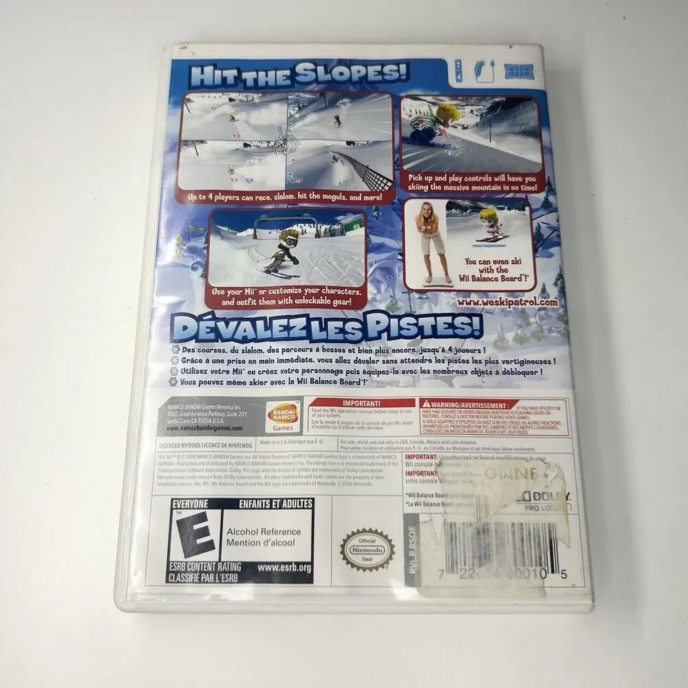 We Ski (Nintendo Wii, 2008) Manual Complete CIB Balance Board Compatible TESTED